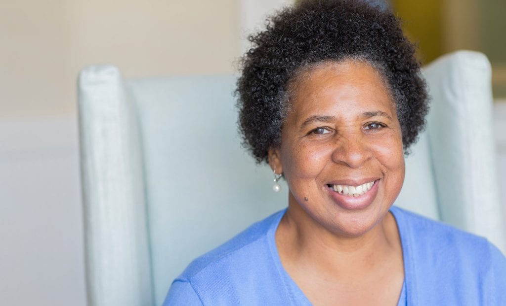 Happy patient Teresa